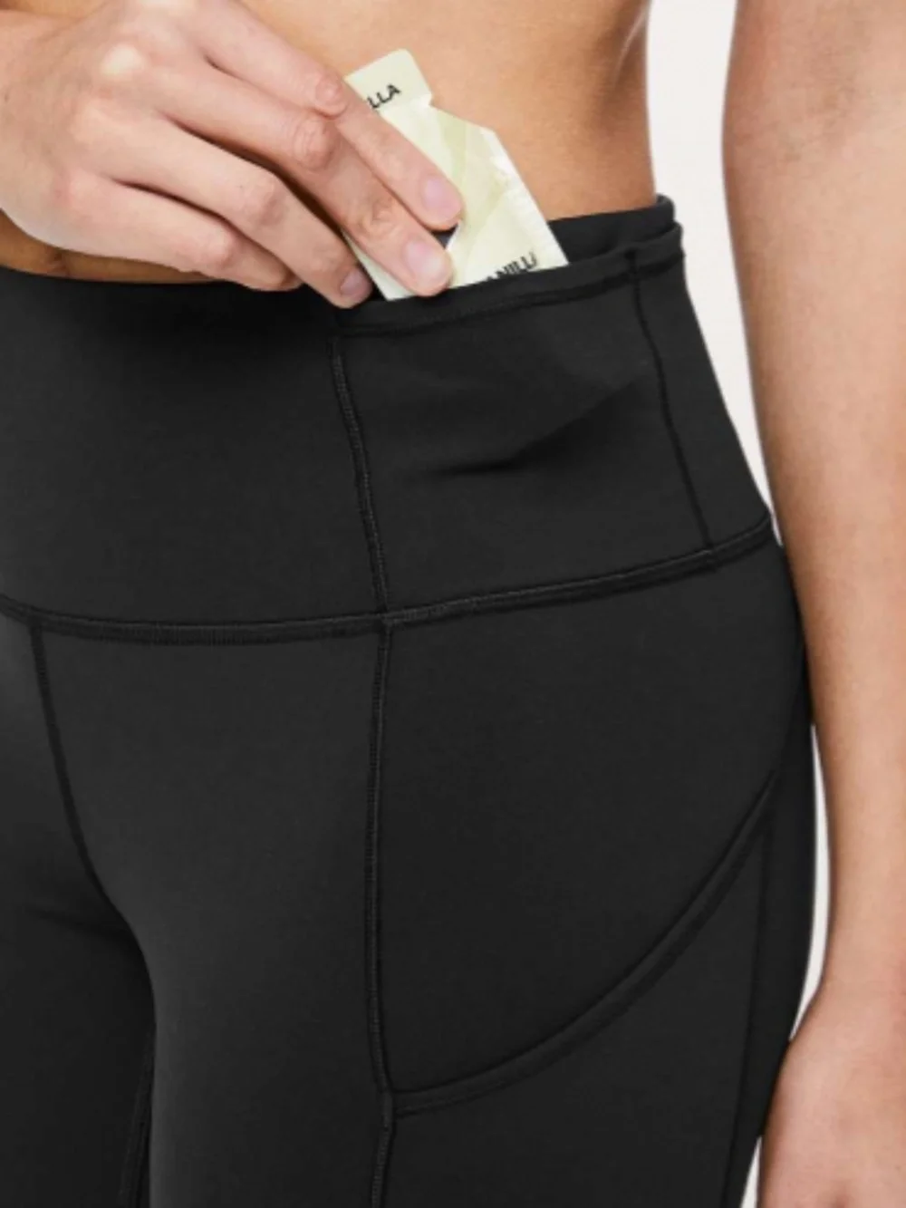 Lululemon Fast & Free 7/8 Tight black Non-Reflective Nulux 25 Size 2 leggings - Picture 5 of 9